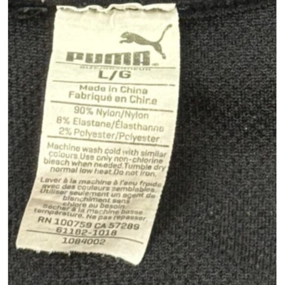 Puma Sports Bra XL Black Logo Pull On Wireless Seamless Adjustable Crossback‎ - Picture 3 of 3